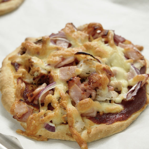 High Protein BBQ Chicken Pizza