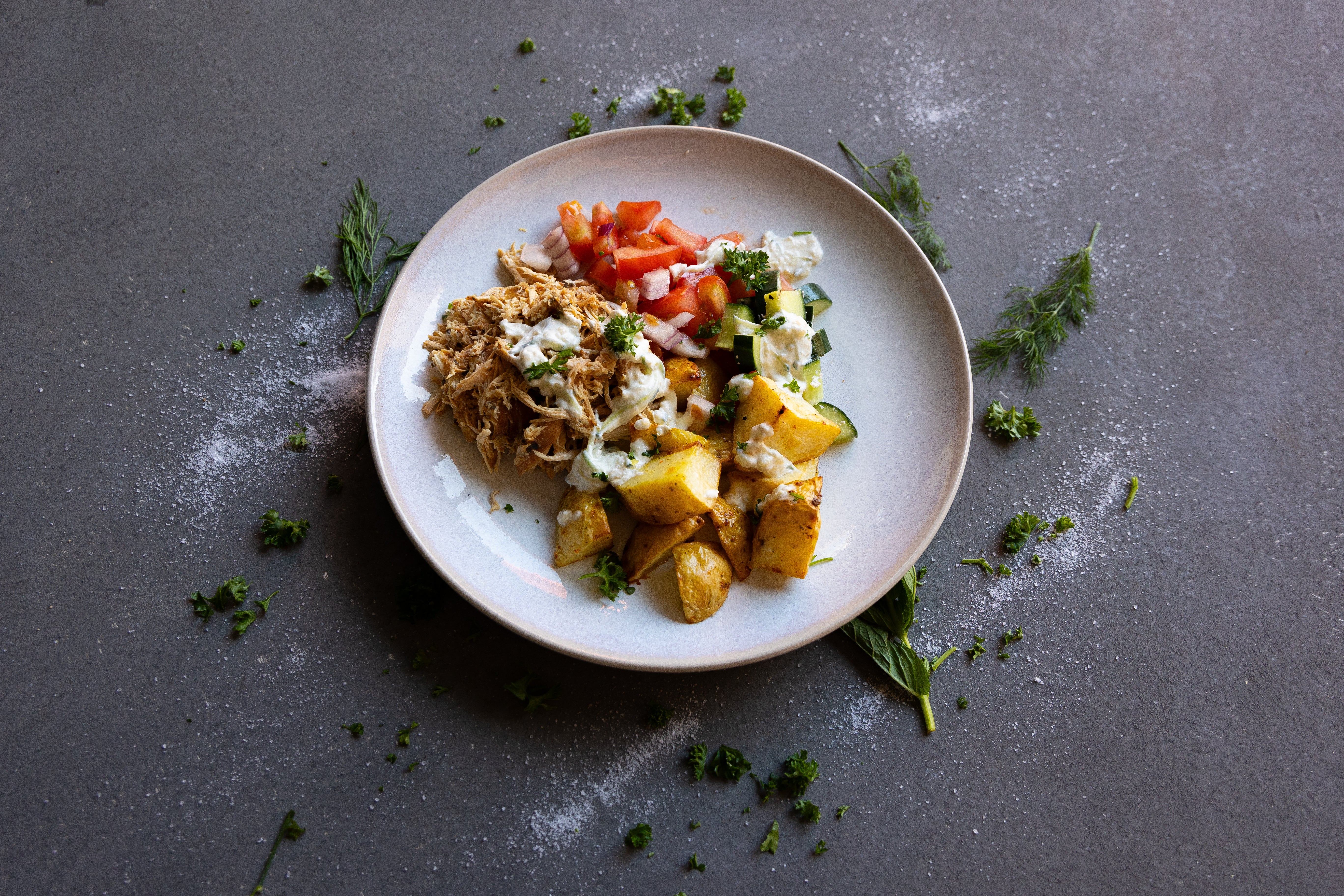 Greek Chicken Yiros Bowl