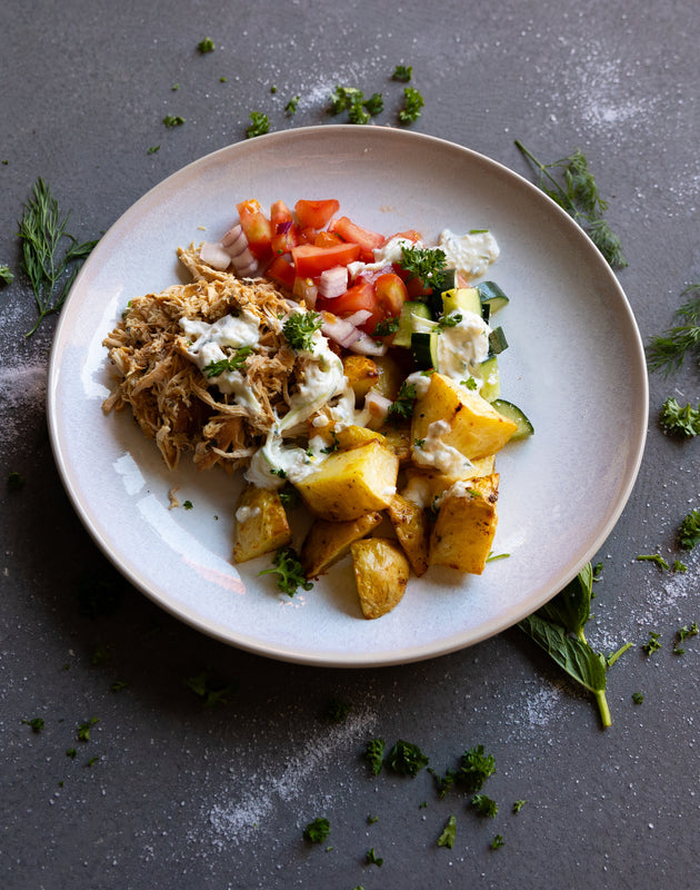 Greek Chicken Yiros Bowl