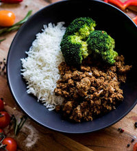 Lean Beef Mince with Basmati Rice and Seasonal Veg