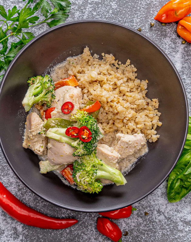Thai Green Chicken Curry with Cauliflower Rice