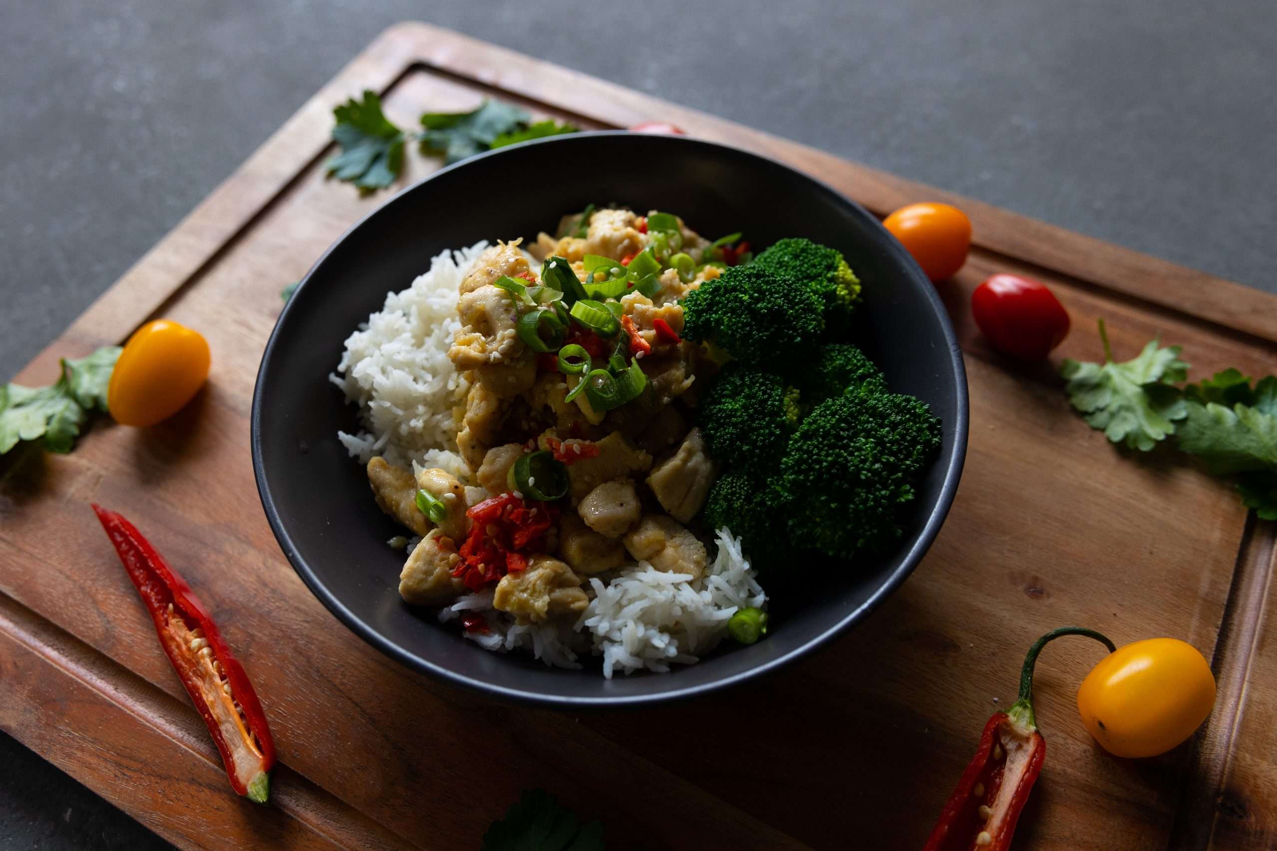 Honey Chicken Rice Bowl
